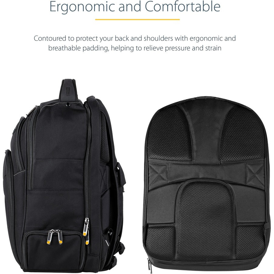 Startech.Com 17.3" Laptop Backpack With Removable Accessory Organizer Case - Professional It Tech