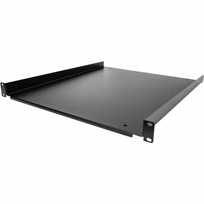 Startech.Com 1U Server Rack Shelf - Universal Rack Mount Cantilever Shelf For 19" Network Equipment Rack & Cabinet - Durable Design - Weight Capacity 55Lb/25Kg - 20" Deep Tray (Shelf-1U-20-Fixed-S) - Rack Shelf - 1U - 19"