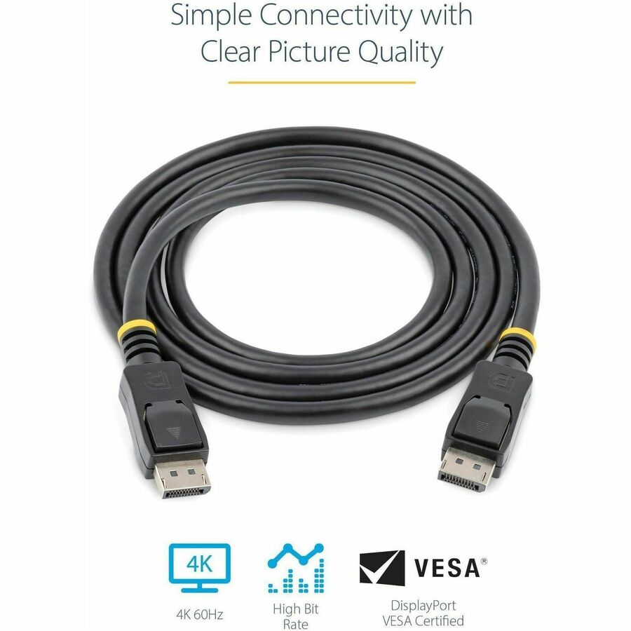 Startech.Com 3Ft (1M) Displayport 1.2 Cable - 4K X 2K Ultra Hd Vesa Certified Displayport Cable - Dp