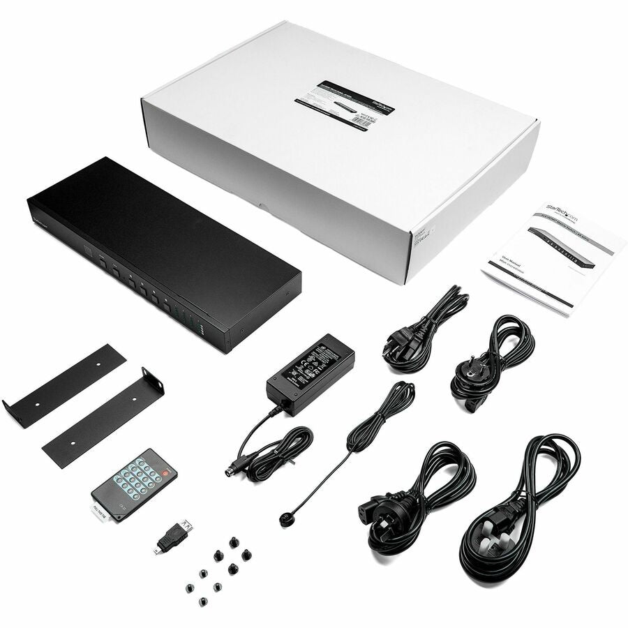 Startech.Com 4X4 Hdmi Matrix Switch With Audio And Ethernet Control - 4K 60Hz