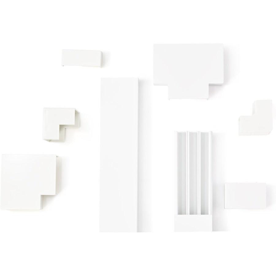 Startech.Com Cable Management Raceway 78" - 3 Compartment Network Cable Hider - Cable Raceway Kit - Wire Duct System - Power Cord Cover/Concealer - Surface Mount Wiring Channel - Ul Rated