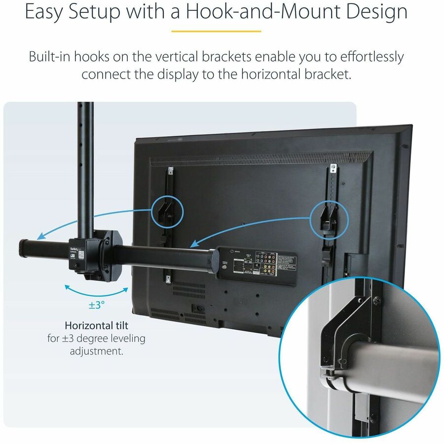 Startech.Com Ceiling Tv Mount - 3.5' To 5' Pole
