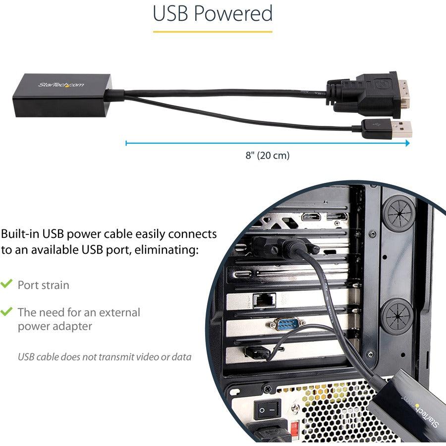 Startech.Com Dvi2Dp2 Video Cable Adapter Black