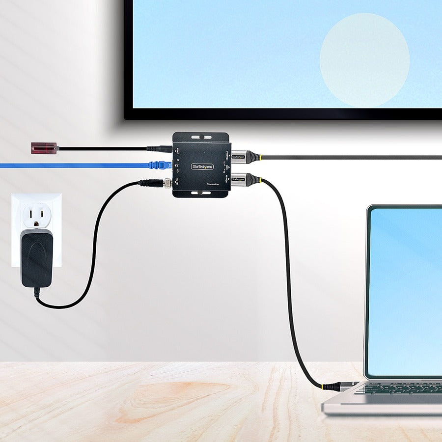 Startech.Com Hdmi Extender Over Cat6/Cat5, 4K30Hz/130Ft Or 1080P/230Ft Video Extender, Hdmi Over Ethernet Extender, Poc Hdmi Transmitter And Receiver Kit, Ir Ext. - Local Video