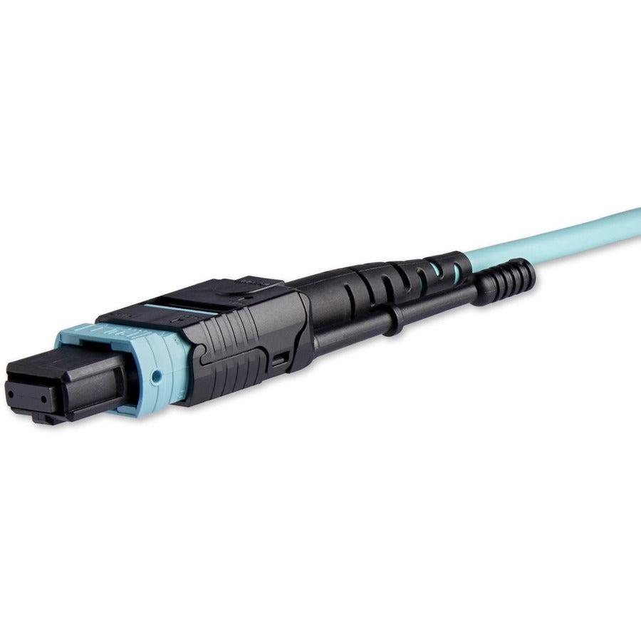 Startech.Com Mpo/Mtp To Lc Breakout Cable - Plenum-Rated - Om3, 40Gb - Push/Pull-Tab - 1 M (3 Ft.)