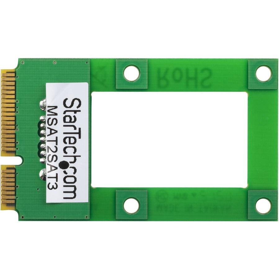 Startech.Com Msata To Sata Hdd / Ssd Adapter  Mini Sata To Sata Converter Card