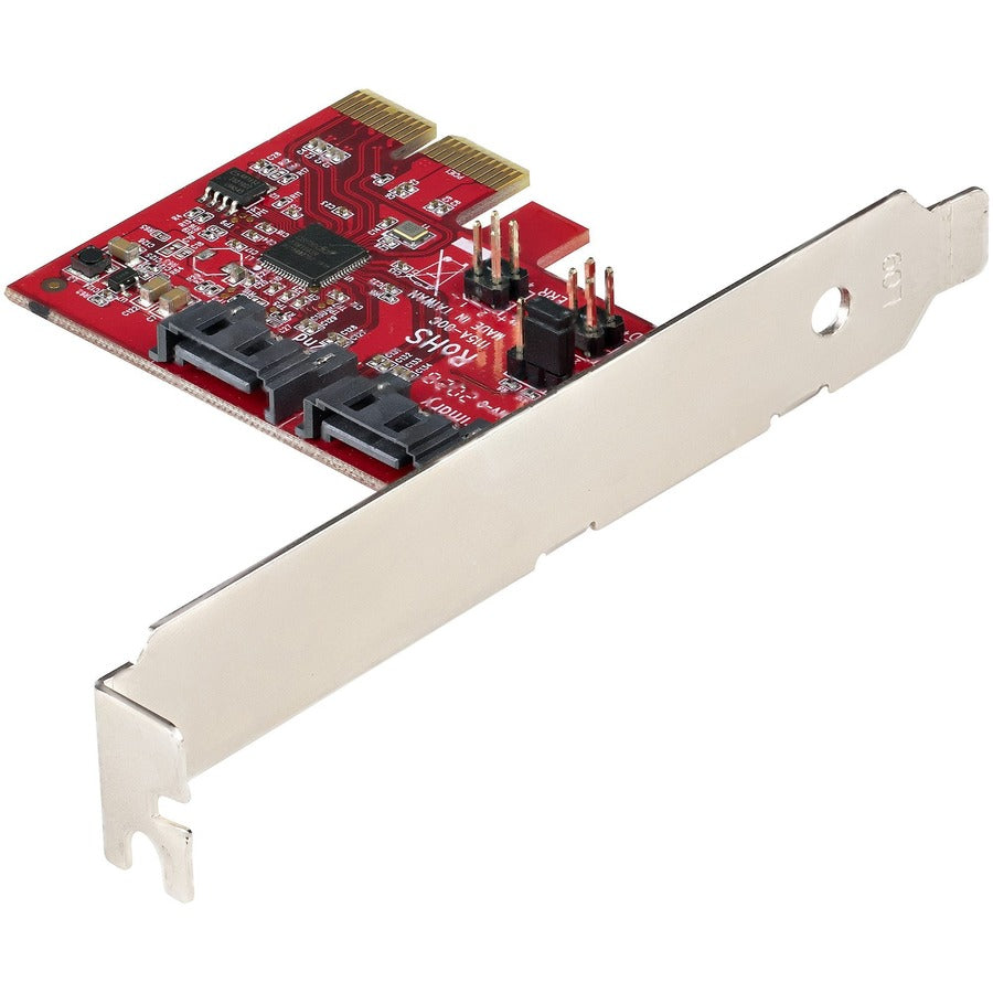 Startech.Com Sata Pcie Card - 2 Port Pcie Sata Expansion Card - 6Gbps - Full/Low Profile - Pci 2P6Gr-Pcie-Sata-Card
