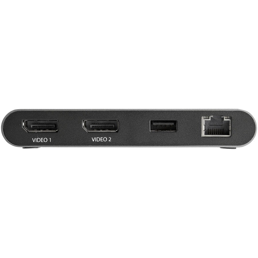 Startech.Com Thunderbolt 3 Mini Dock - Portable Dual Monitor Tb3 Docking Station Displayport 4K 60Hz - 1X Usb-A, Gbe - 28Cm (11") Cable