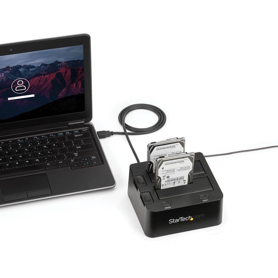 Startech.Com Usb 3.0 Dual Hard Drive Docking Station With Uasp For 2.5/3.5In Ssd / Hdd  Sata 6 Gbps