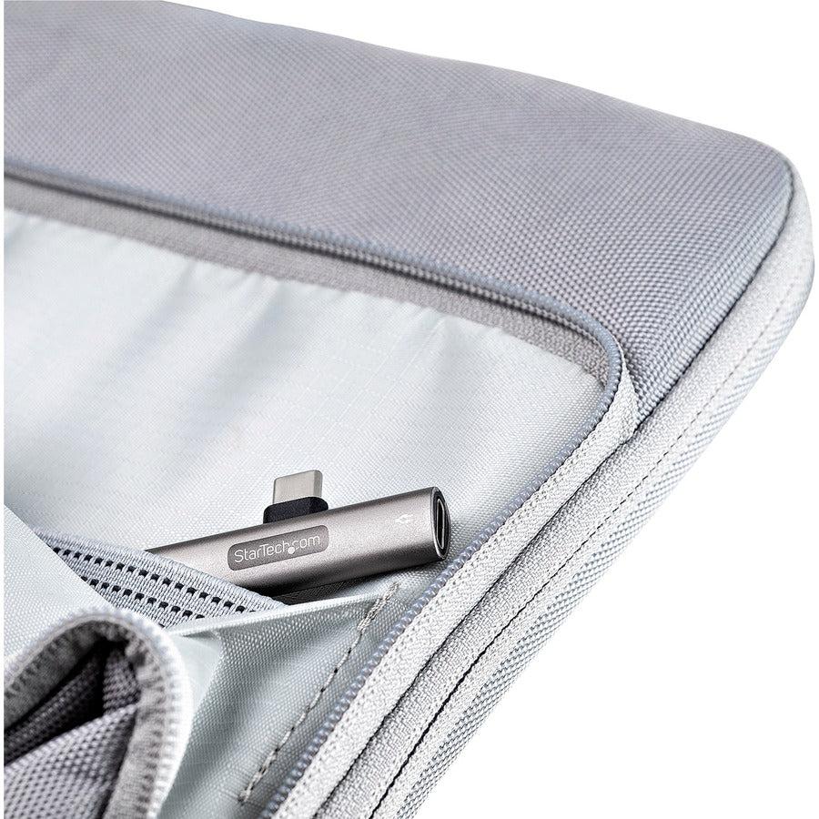 Startech.Com Usb C Audio & Charge Adapter - Usb-C Audio Adapter W/ 3.5Mm Trrs Headphone/Headset Jack