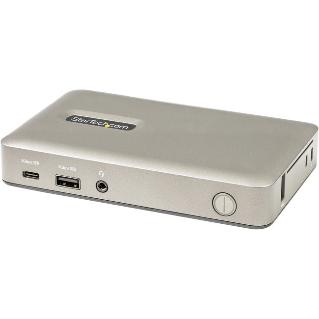 Startech.Com Usb C Dock, Usb-C To Displayport 4K 30Hz Or Vga, Mini Usb-C Laptop Docking Station With 65W Power Delivery Pass-Through Charging, 4-Port Usb 3.1 Gen 1 Hub, Gbe - Universal Usb Type C Port Replicator (Dkm30Chdpd) - Docking Station - Usb-C 3.1