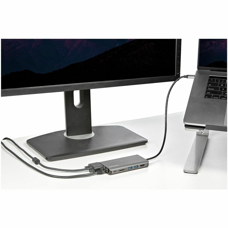 Startech.Com Usb C Multiport Adapter - Usb-C Mini Travel Dock W/ 4K Hdmi Or 1080P Vga - 3X Usb 3.0