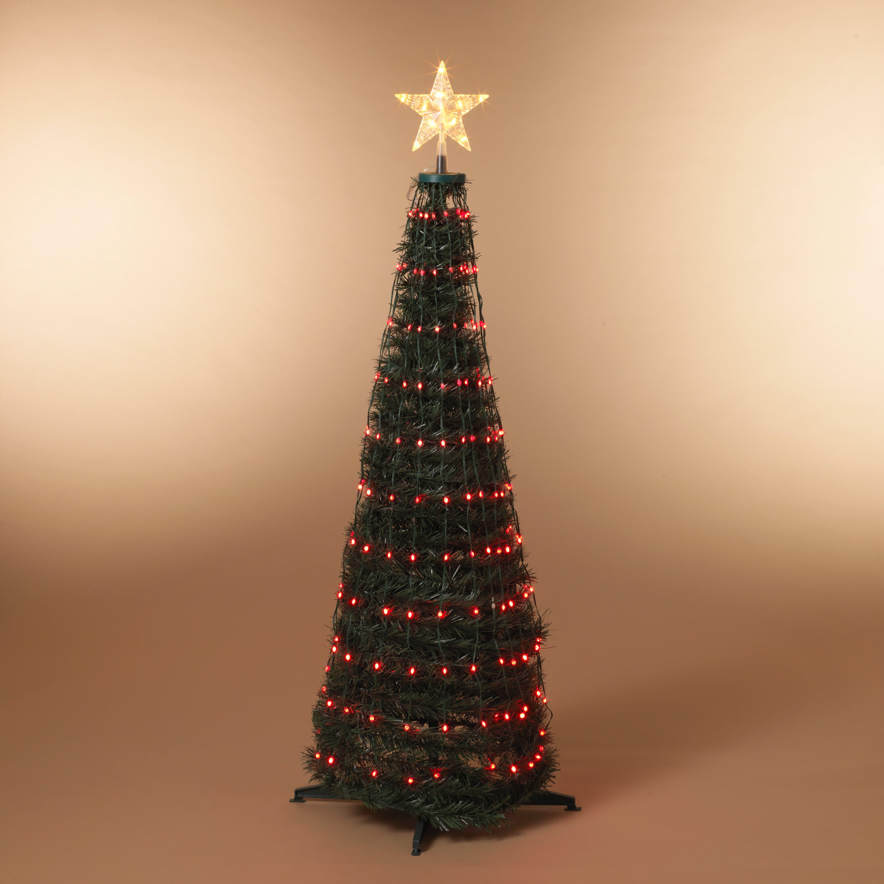 Steel Frame Pole Tree with Color Change LED Lighting - 4 Feet Tall