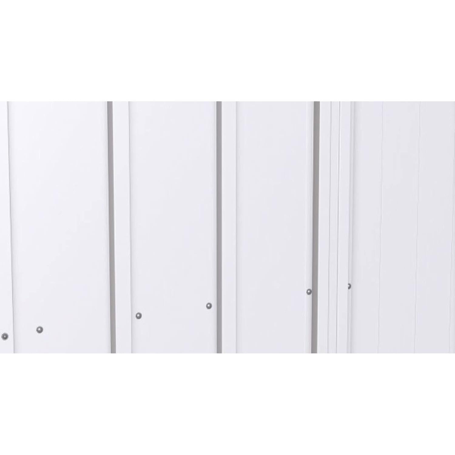Steel Storage Shed 6x5 Flute Grey Outdoor Garden Shed