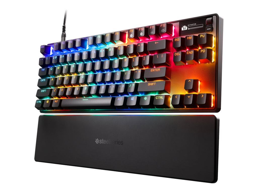 SteelSeries Apex Pro TKL Gen 3 - Keyboard - with OLED smart display - backlit - USB - QWERTY - US English - key switch: