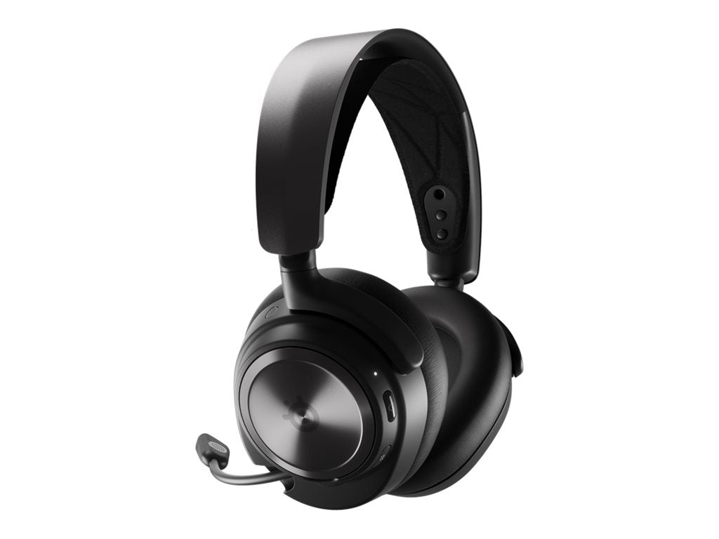 SteelSeries Arctis Nova Pro Wireless - Headset system - full size - Bluetooth / 2.4 GHz radio frequency - wireless -