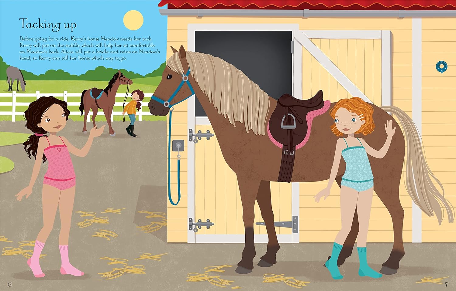 Sticker Dolly Dressing At The Stables