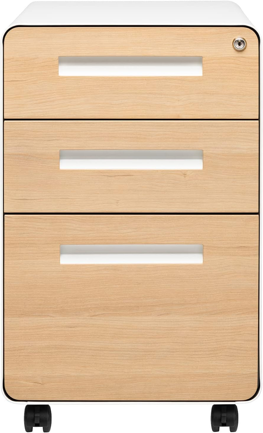 Stockpile 3 Drawer File Cabinet With Lock For Office Use