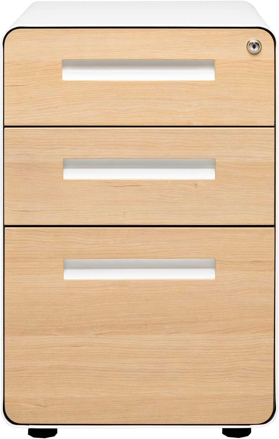 Stockpile 3 Drawer File Cabinet With Lock For Office Use