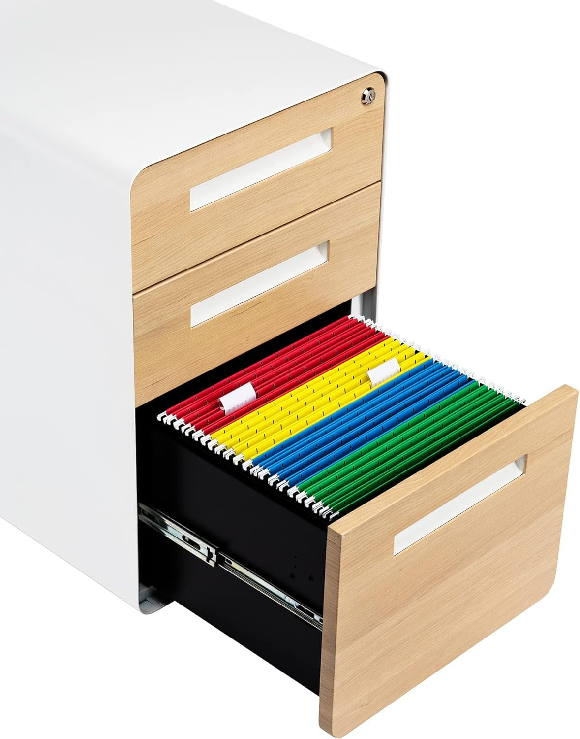 Stockpile 3 Drawer File Cabinet With Lock For Office Use