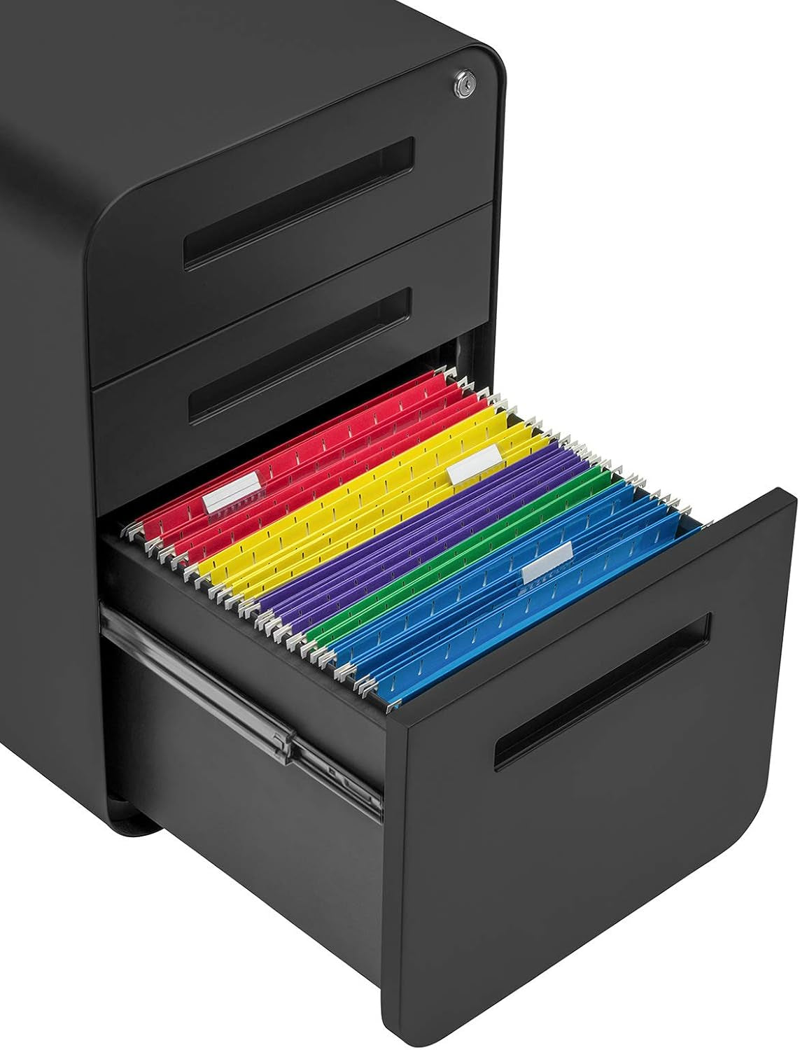 Stockpile 3 Drawer File Cabinet With Lock Under Desk