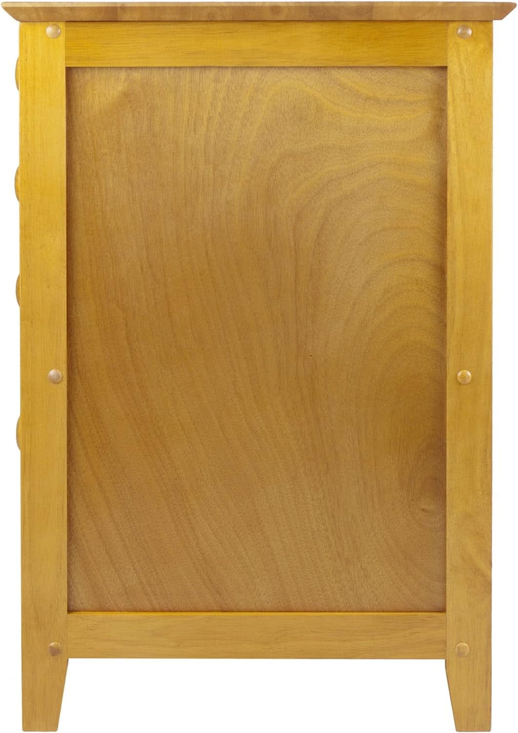 Studio File Cabinet Honey Finish With Three Drawers