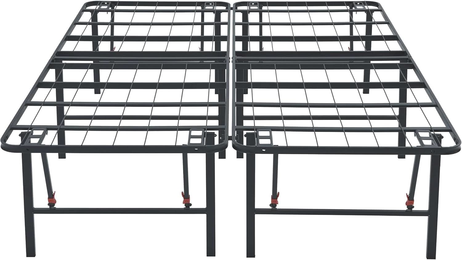 Sturdy Metal Queen Bed Frame With Built In Storage Platform