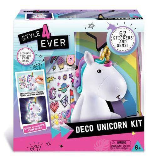 Style 4 Ever Deco Unicorn Kit Glow-in-the-Dark Craft for Kids 6+