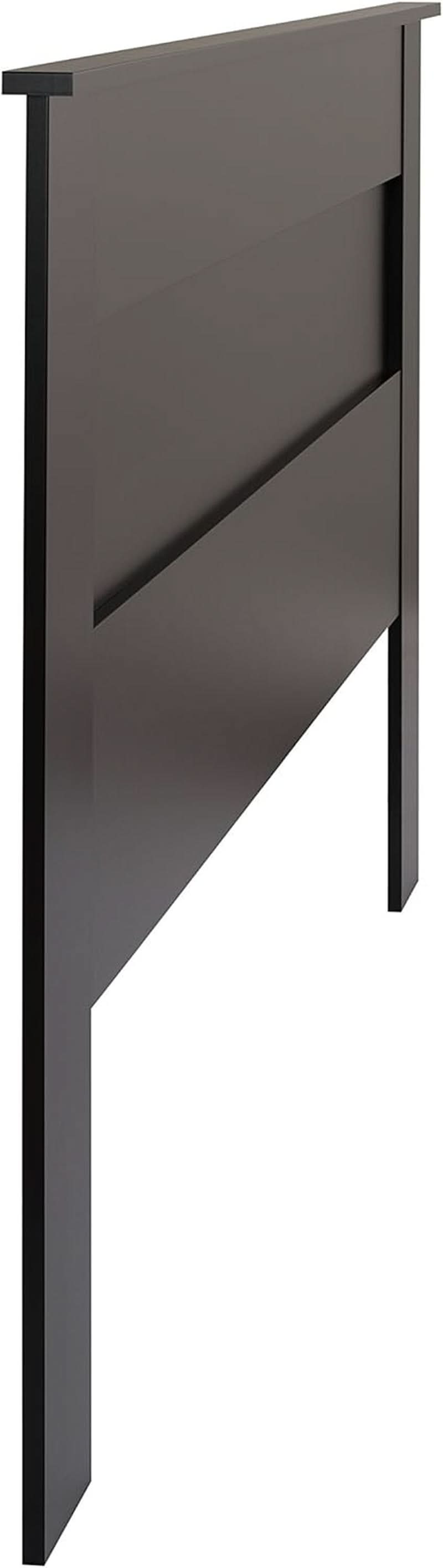 Stylish Black Wood Panel Headboard for King Beds
