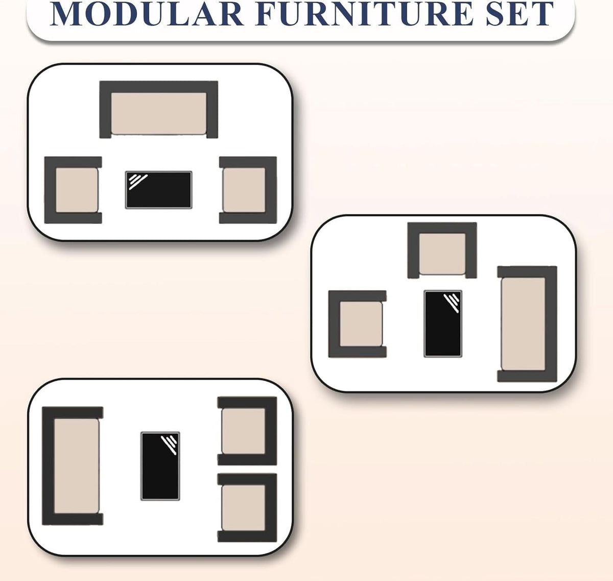 Stylish Four Piece Outdoor Rattan Patio Furniture Set