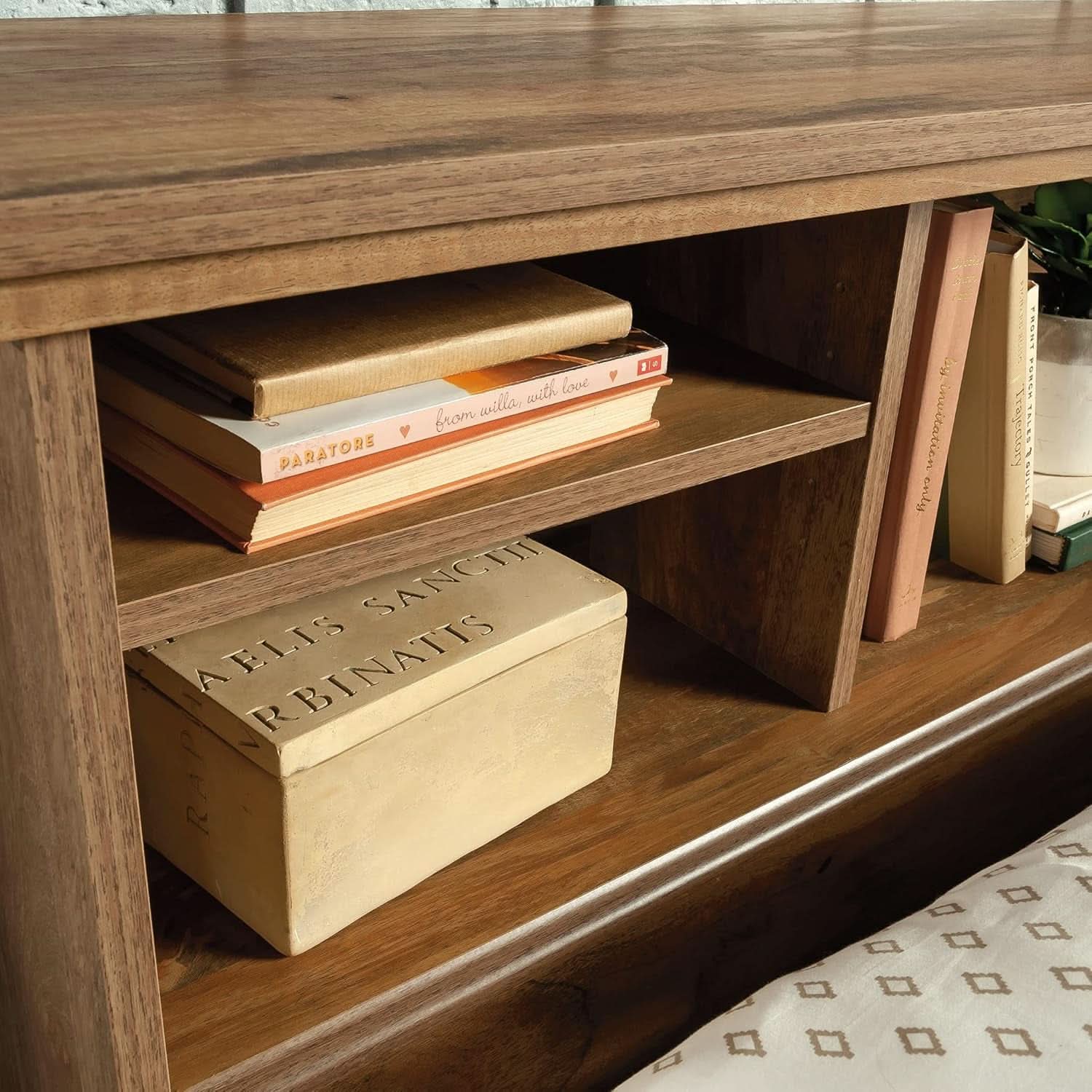 Stylish Full Queen Headboard with Spacious Storage Solution
