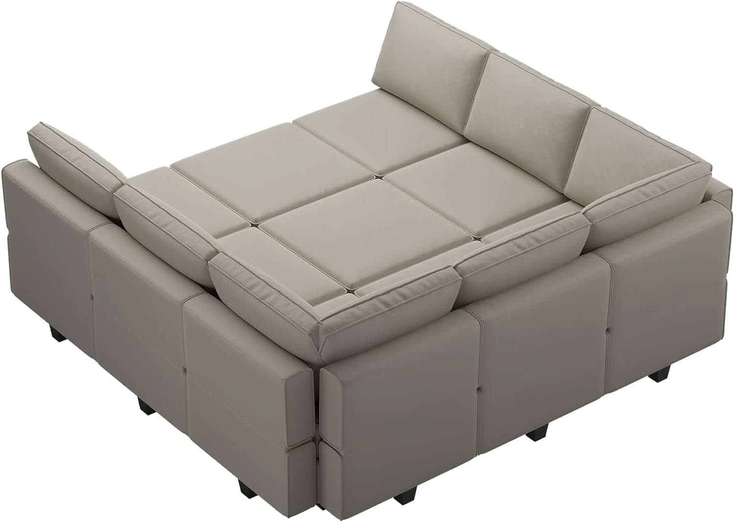 Stylish Modular Sectional Sofa with Reversible Chaise