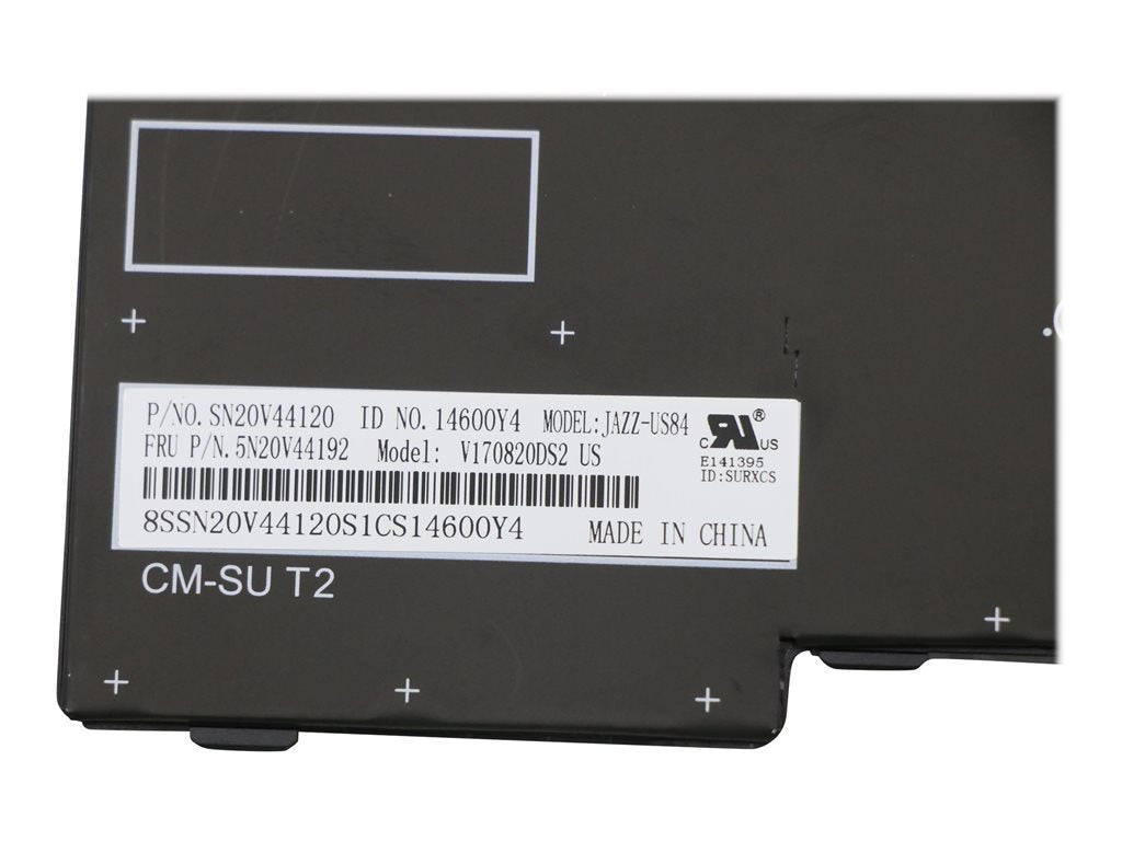 Sunrex - Notebook replacement keyboard - with Trackpoint - backlit - English - black - for ThinkPad P14s Gen 1; P14s Gen