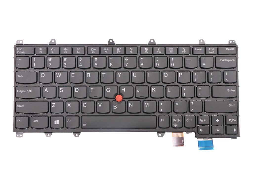Sunrex - Notebook replacement keyboard - with Trackpoint - backlit - QWERTY - US - black - FRU - for ThinkPad X380 Yoga