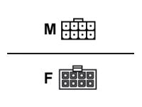 Supermicro - Power extension cable - 8 pin EPS12V (M) to 8 pin EPS12V (F) - 4.3 in