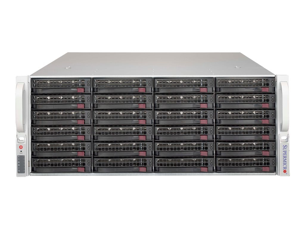 Supermicro SC846 BE2C-R609JBOD - Rack-mountable - 4U - SATA/SAS - hot-swap - black CSE-846BE2C-R609JBOD