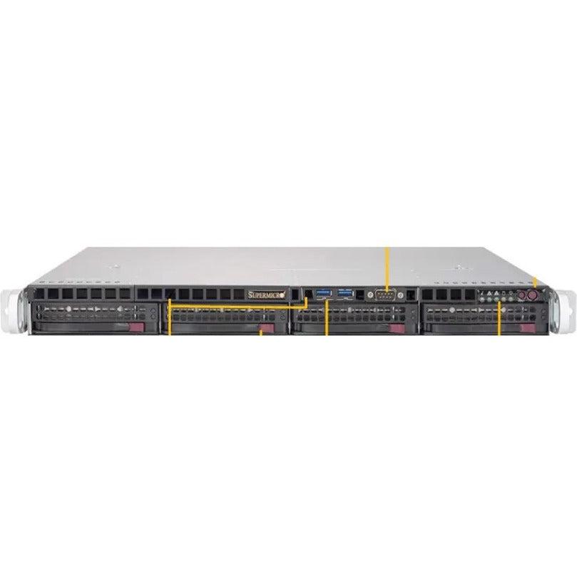 Supermicro SuperServer 5019P-MTR Barebone System - 1U Rack-mountable - Socket P LGA-3647 - 1 x Processor Support