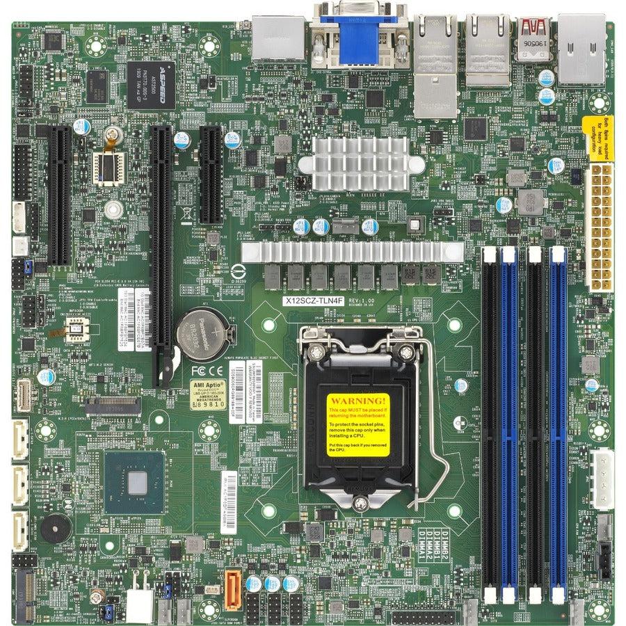 Supermicro X12SCZ-QF Desktop Motherboard - Intel Q470 Chipset - Socket LGA-1200 - Micro ATX