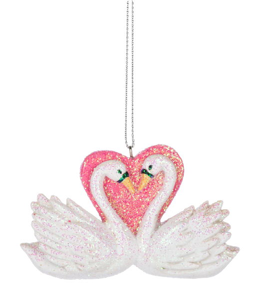 Swan Couple Ornament