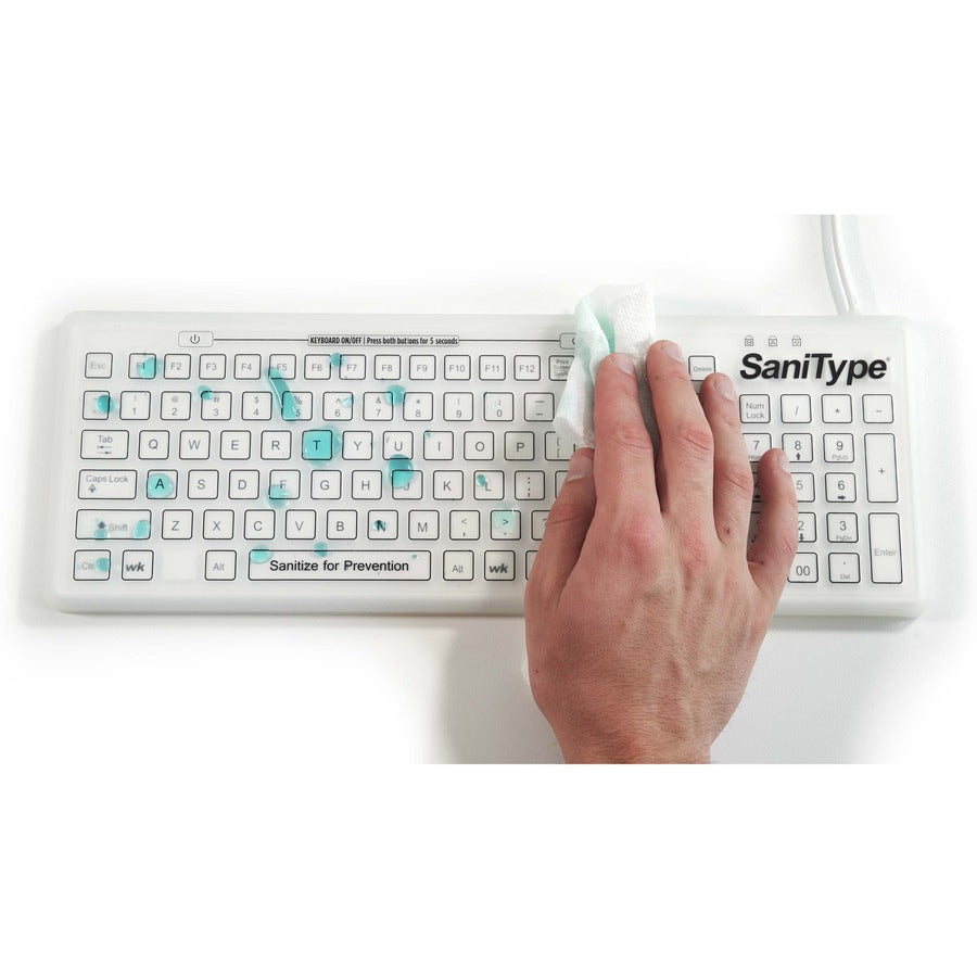 Swipe Clean Hygienic Silicone Washable Keyboard
