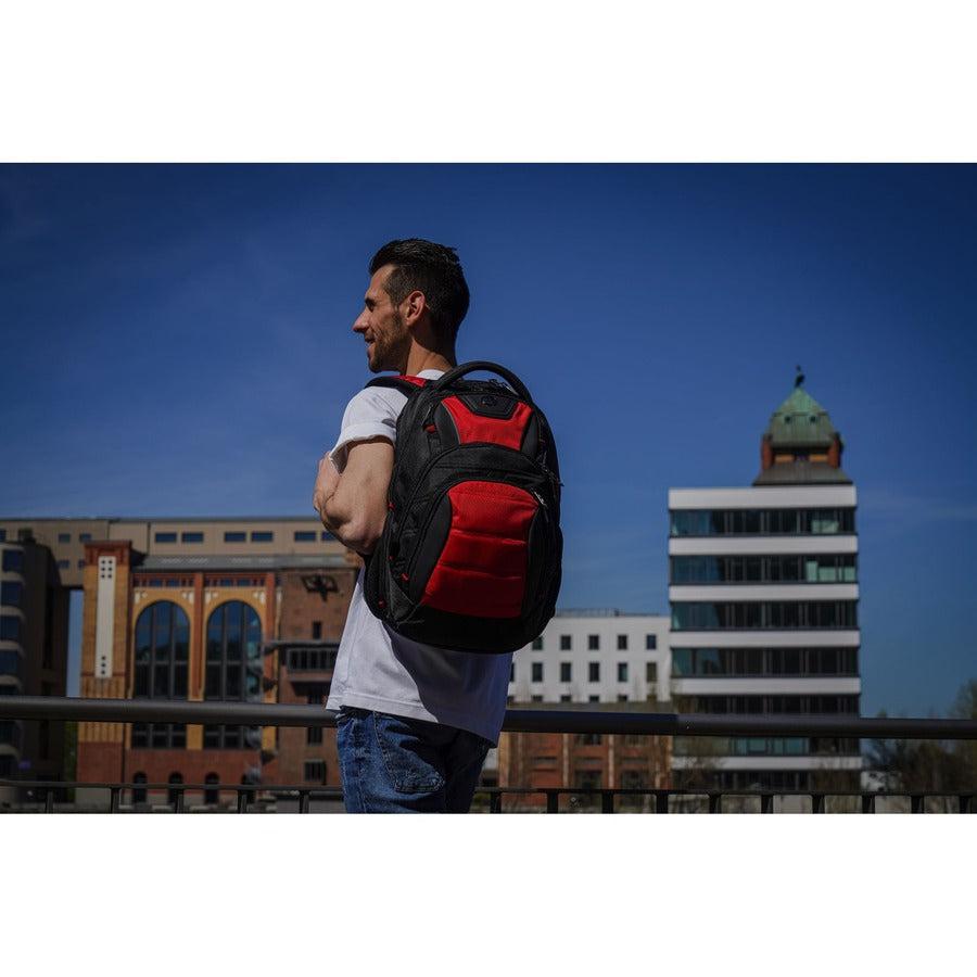 Swissdigital Design Anti-Bacterial Black and Red Backpack Travel Kit J14-41