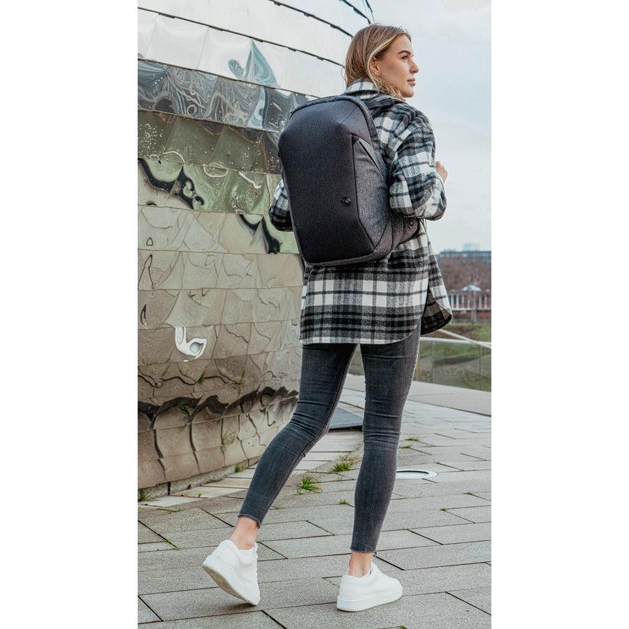 Swissdigital Design COSMO 3.0 Massage SD1514M Carrying Case (Backpack) for 15.6" to 16" Apple, Amazon iPhone iPad Notebook, MacBook Pro, Accessories, Tablet, Cell Phone, Smartphone - Gray