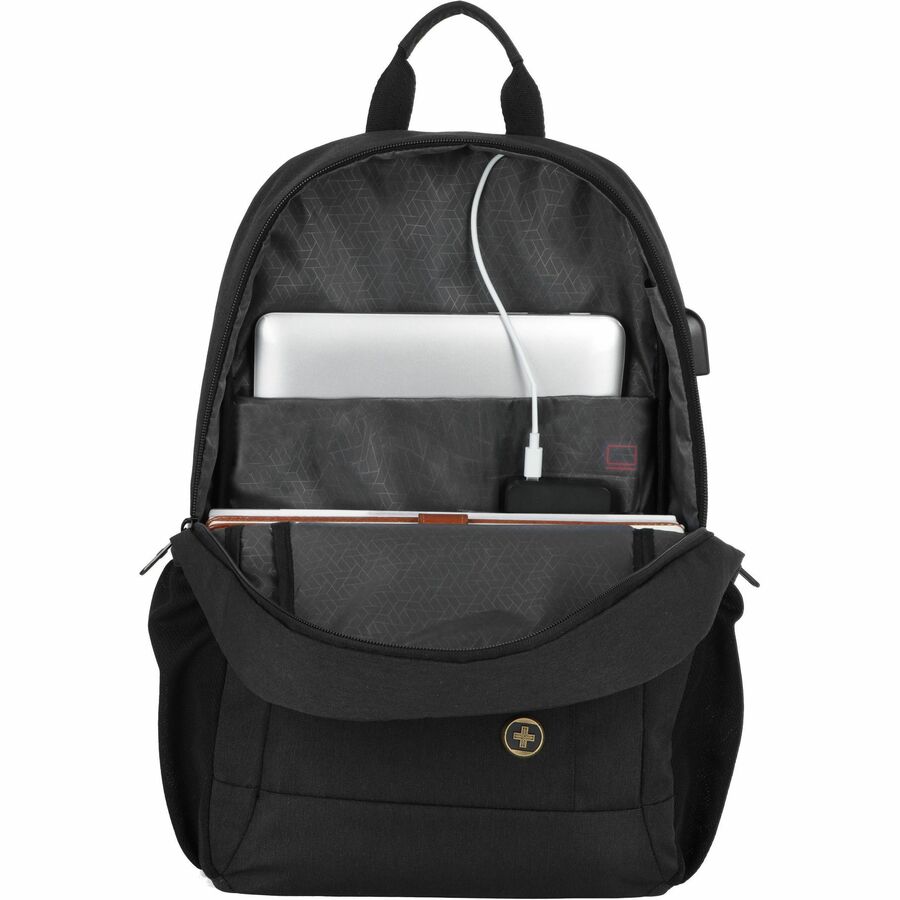 Swissdigital Design Carrying Case (Backpack) for 16" Notebook, Accessories - Black