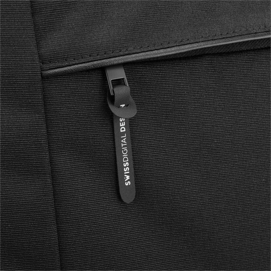 Swissdigital Design Carrying Case (Sleeve) for 14" Apple Notebook, MacBook Pro, Smartphone, Tablet, Digital Text Reader - Black