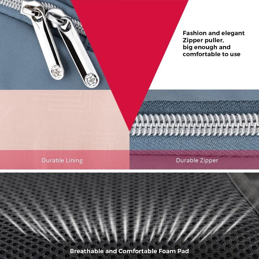 Swissdigital Design KATY ROSE F SD1006F-13 Carrying Case (Backpack) for 15.6" to 16" Apple iPhone iPad Notebook, MacBook Pro - Blue