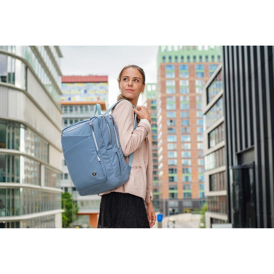 Swissdigital Design KATY ROSE F SD1006F-13 Carrying Case (Backpack) for 15.6" to 16" Apple iPhone iPad Notebook, MacBook Pro - Blue