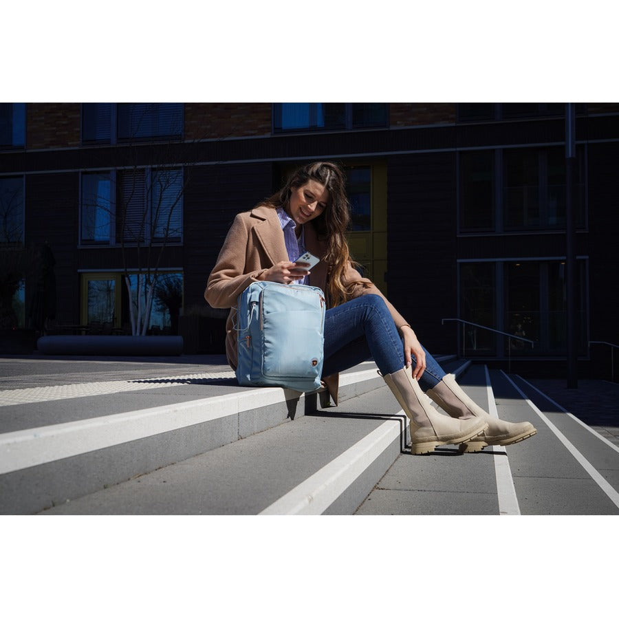 Swissdigital Design KATY ROSE SD1006FB-14 Carrying Case (Backpack) for 15.6" to 16" Apple MacBook Pro - Teal Blue