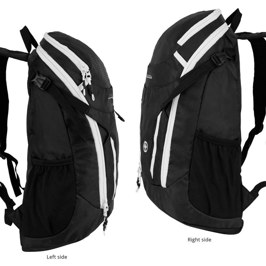 Swissdigital Design Kangaroo SD1596-01 Rugged Carrying Case (Backpack) for 16" Apple Notebook, MacBook Pro, Cell Phone, Tablet, Accessories - Black