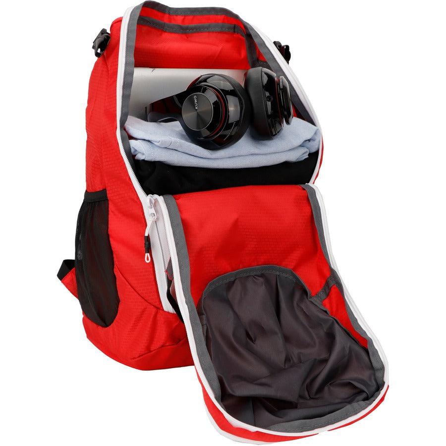 Swissdigital Design Kangaroo SD1596-42 Rugged Carrying Case (Backpack) for 16" Apple Notebook, MacBook Pro, Accessories, Tablet, Cell Phone - Red