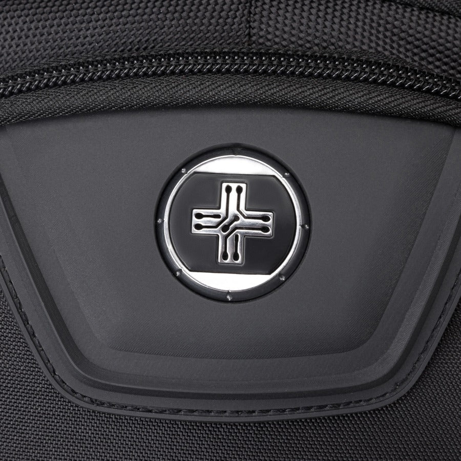 Swissdigital Design NEPTUNE SV MASSAGE SD1003M-V1 Carrying Case (Backpack) for 15.6" to 16" Apple, Amazon iPhone iPad Notebook, MacBook Pro, Tablet, Smartphone, Accessories, Cell Phone, Travel, College - Black